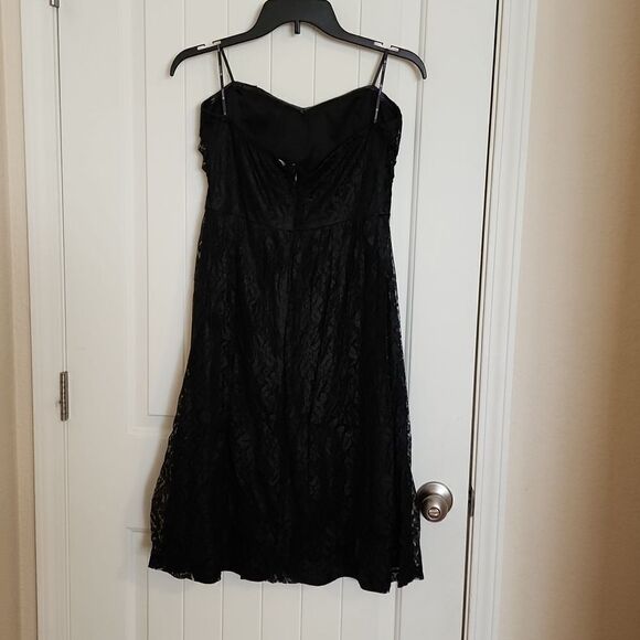 Forever 21 Cocktail Dress sleeveless black lace dress - Picture 4 of 4